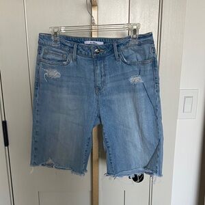 Sam Edelman Light Blue Denim Bermuda Shorts